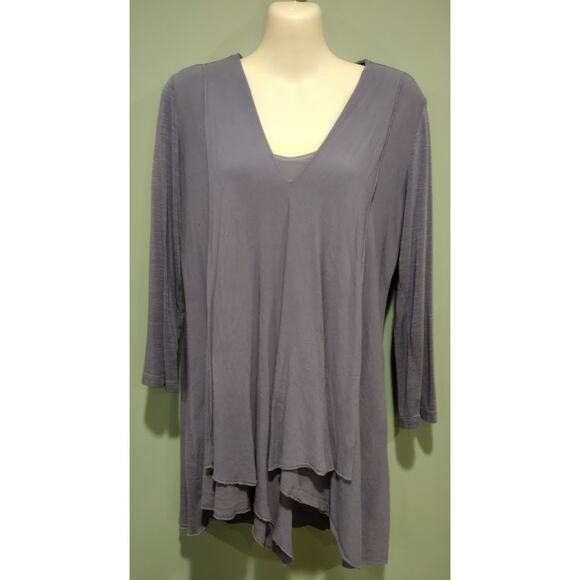Miracle Body 2-Pc Tunic and Tank Set, Powder Blue, Size S - Picture 1 of 8